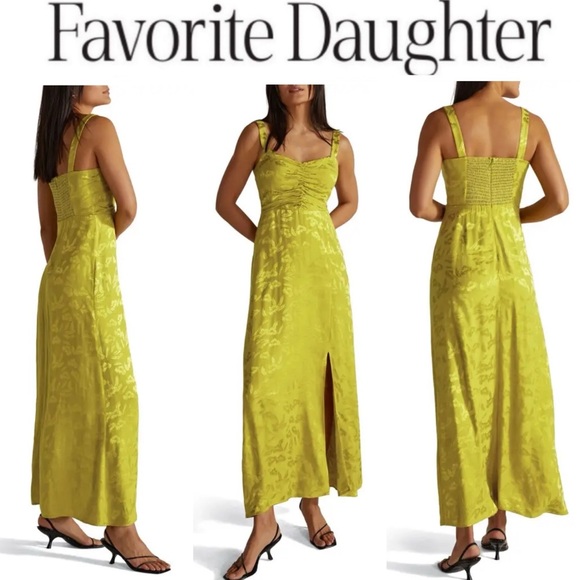 FAVORITE DAUGHTERThe Strappy Vineyard Maxi Dress - Persephone in Green sz 4